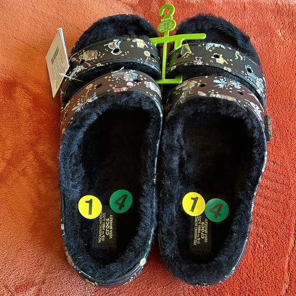 Harry Potter Vera Bradley,Crocs Size 14 Sandals Wizarding World Fur Lined Slides - Picture 2 of 11